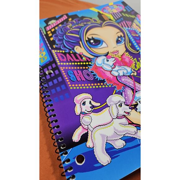 Lisa Frank Glamour Girl Spirial Notebook poodle disco - Picture 6 of 8